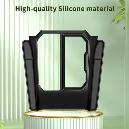 Gear Shift Panel Trim for RAV4 2026 LE/SE/XLE Premium/Woodland/XSE/Limited, Central Control Console Cover, Silicone Gear Shift Knob Cover with Organizer, Anti-Scratch Interior Accessories