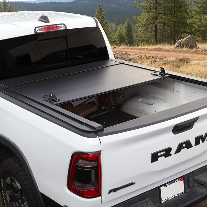 Syneticusa MB Retractable Tonneau Cover for | 2009-2026 Ram 1500 5.7 FT | 6063-T5 Aluminum | Double Lock | 3-Year Warranty | Waterproof Low Profile Hard Truck Bed Cover