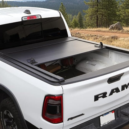 Syneticusa MB Retractable Tonneau Cover for | 2009-2026 Ram 1500 5.7 FT | 6063-T5 Aluminum | Double Lock | 3-Year Warranty | Waterproof Low Profile Hard Truck Bed Cover