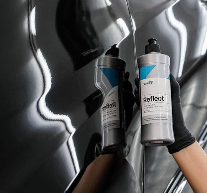 CARPRO Reflect High Gloss Finishing Polish - Reflective & Glossy Finish Without Durable Fillers, Silicones, Waxes, Polymers, or Teflon - Body Shop Safe, No Dusting. Rotary & Dual Action - Liter (34oz)