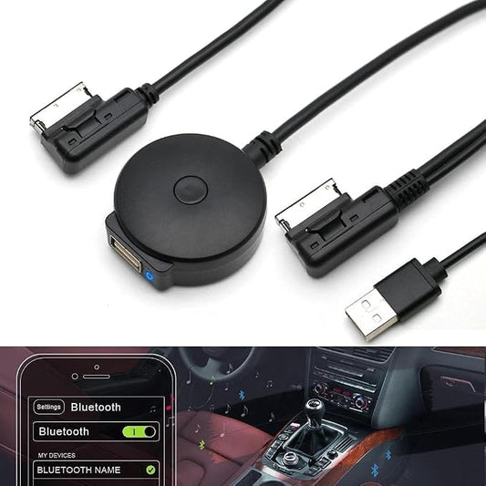 Bluetooth Receiver Car Kit Compatible with Audi A3 A4 A5 A6 A7 S3 S4 Q3 Q5 Q7,Wireless Music Interface AMI MMI Adapter,Premium CSR Chipset HiFi Sound,Compatible with iPhone iPod Android 2G
