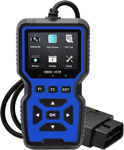 OBD2 Scanner Diagnostic Tool - Check Engine Light Code Reader, Reset Function, Data Stream, I/M Readiness, Full Features, Modes 6 & 8, for All 1996+ Vehicles, Automotriz Scanner