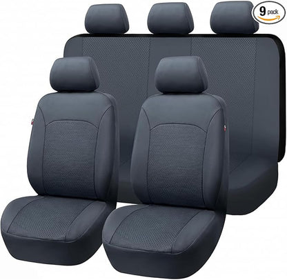 Flying Banner Car Seat Covers Front Seats Rear Bench Polyester car seat Protectors Easy installations Rear Bench Split Classic Man Lady Truck