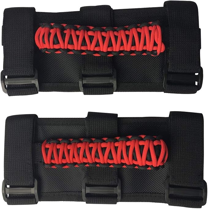 SXMA Hand Hold Fabric Handle for Je EP JK Wrangler 2007-2017, Oxford Grab Bars Grip 1pair Front Rear Universal, J308