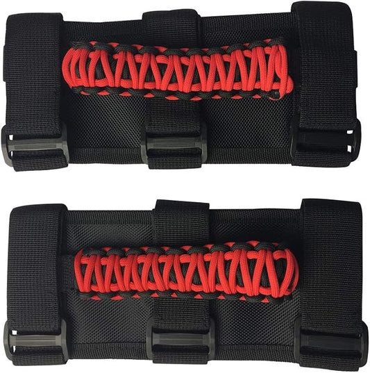 SXMA Hand Hold Fabric Handle for Je EP JK Wrangler 2007-2017, Oxford Grab Bars Grip 1pair Front Rear Universal, J308