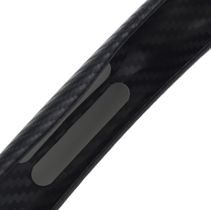 Quick Install Sporty Carbon Fiber Pattern Steering Wheel Cover Universal fit 14½ to 15 inches Car Sendan Coupe SUV Pickup 14.5 to 15