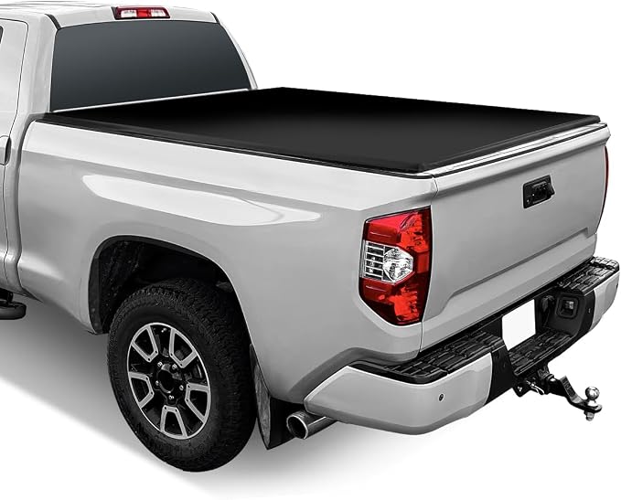DNA Motoring New Upgrade Truck Bed Top Hard Solid Tri-Fold Tonneau Cover Compatible with 88-02 Chevy GMC C/K 1500 2500 3500 6.5' Bed, TTC-HARD-032