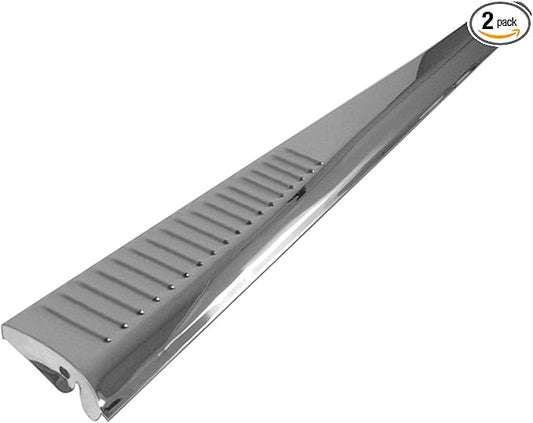 Stainless Steel Running Boards, Louvered, Pair