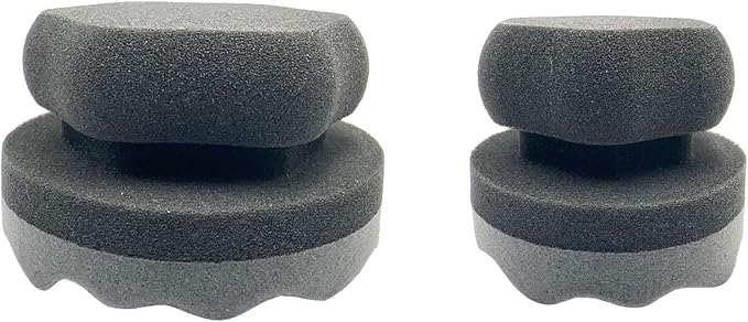 2PCS Tire Shine Applicator Tire Shine Car Detailing Pad Car Detailing Foam Sponge Tool Tire Cleaner Tire Shine Brush Car Cleaning Supplies for No Slip Tire