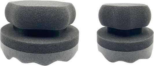 2PCS Tire Shine Applicator Tire Shine Car Detailing Pad Car Detailing Foam Sponge Tool Tire Cleaner Tire Shine Brush Car Cleaning Supplies for No Slip Tire