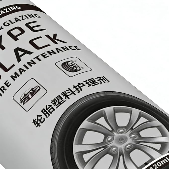 Genérico Car Tire Coating Agent – 120ml Anti-Stain – Tire Shine Restorer Spray | for Professional Drivers & Leading Drivers Garage Van Sedan