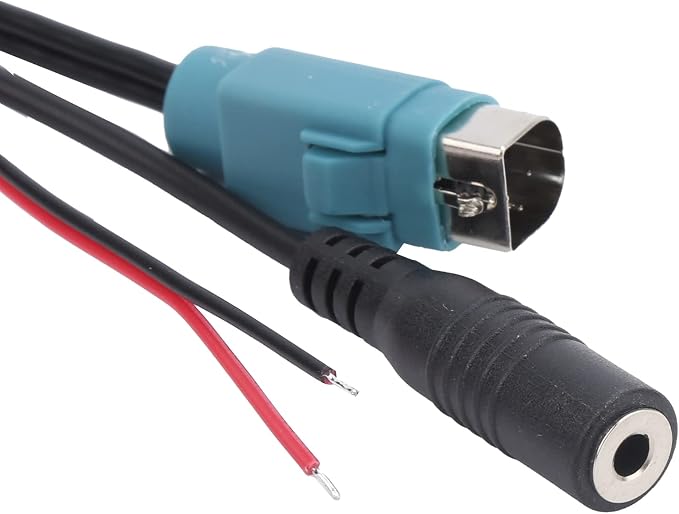 Car Stereo Adapter, Car Radio Cable Microphone Handsfree Adapter Fit for KCE?236B / CDA?9852 / E
