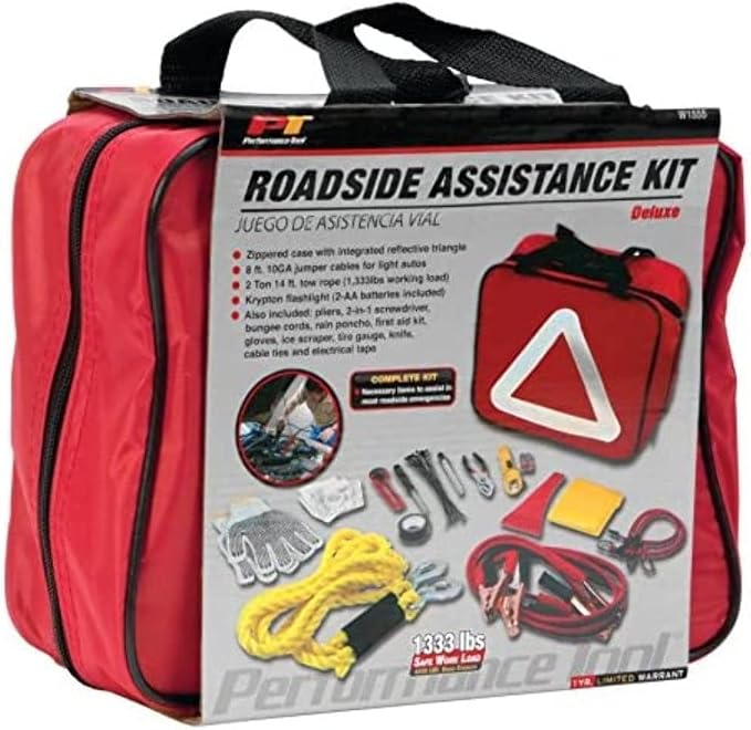 Emergency Roadside Assistance Kit, 49-Pc.