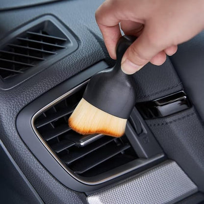 Car Interior and Exterior Soft bristles Detail dust Automotive Brush dusting Brush Dashboard Cleaning Brush Home Office Computer Keyboard dusting Tools+ Double-Sided Suede Cleaning Towel