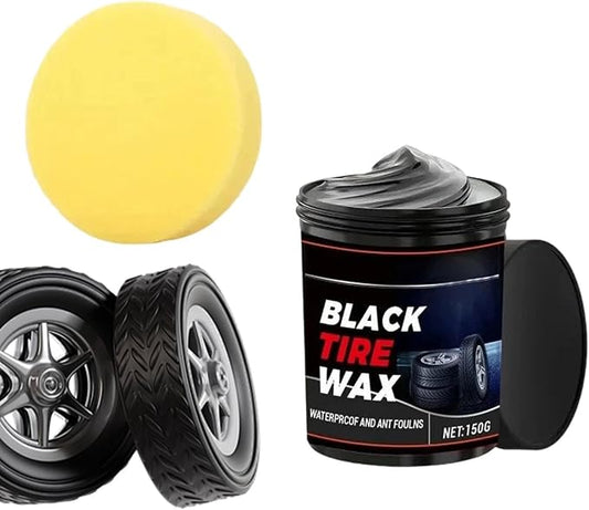 Tire Wax - Auto Tyre Refurbishment,Auto Wheel Coating Paste | for Mechanics Drivers Detailers Groomers Modifiers Racers Restorers Trucks SUVs RVs Sedans Garages Shops