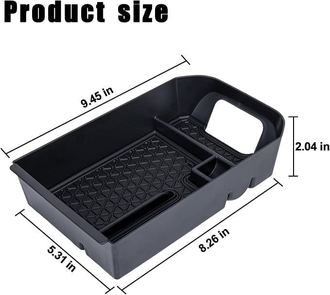 Center Console Organizer Tray Compatible with Toyota RAV4 2025 2024 2023 2022 2021 2020 2019 Armrest Storage Box Insert Tray Secondary Interior Accessories