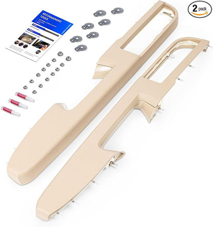 Door Panel Armrest Repair Fit for Chevy Silverado Suburban Tahoe Avalanche | Fit for GMC Sierra Yukon 2010-2014 | Fits Door Panel with Release Handle Above Armrest | Front Left & Right Side | Tan