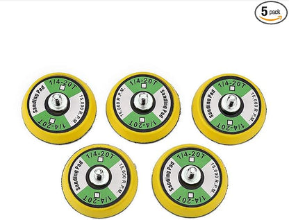 5Pcs 2-Inch Hook Backing Plate for Sanders or Polishers, 1/4"-20 Thread | 15,000 RPM