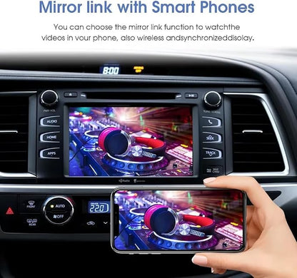 Wireless Carplay/Android Auto Adapter for Toyota with Entune2.0 & Touch2 2014-2019 Retrofit Kit Decoder Fits for Tundra/Highlander/RAV4/Tacoma/Camry/Corolla/Avalon/Prius/CH-R/Sienna/Camry