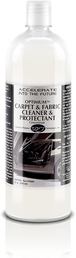 Optimum Fabric Clean and Protect - Car Seat Stain Remover and Carpet Cleaner for Auto Detailing, Cleans and Protects Textiles, Upholstery, Car Mats, Seats, and Fabric Trim (32 Oz)