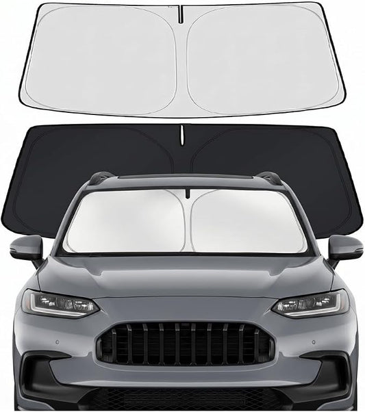 Custom Fit Windshield Sun Shade for Honda HRV HR-V 2023-2026 | Custom Fit Windshield Cover, Blocks UV Rays, Double-Layer Heat Shield, Durable Frame, Easy Fold & Storage