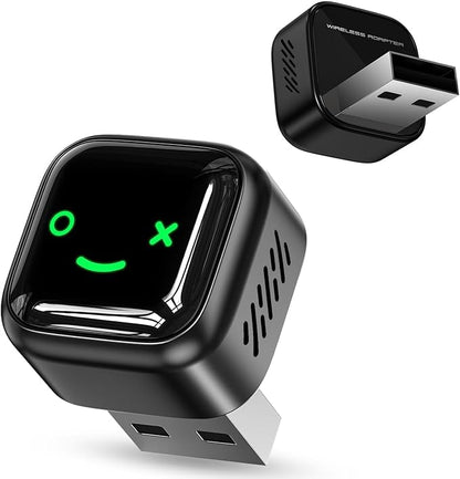 Wireless CarPlay Adapter for Android/iPhone (2 in 1) - 2026 Upgrade Wired CarPlay,Mini Size,Plug and Play,Perfect Compatible with Built-in Wired Apple CarPlay and Android Auto Cars-Black