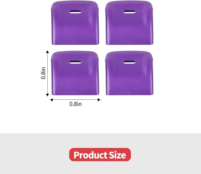 Jimen for JK Window Button Covers, 4PCS Center Console Window Switch Cover Interior Trim Kits Compatible with Jeep Wrangler JK & Unlimited 2012-2018, Aluminum Alloy (Purple)