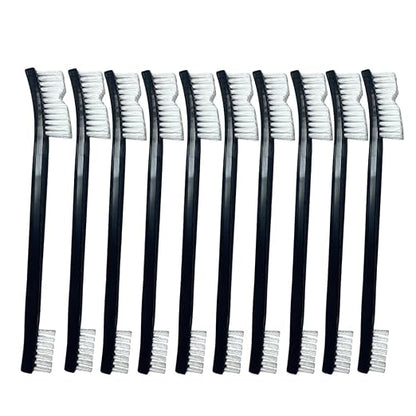 10-Pack Soft Bristle Brushes for Cars, Motorcycles & Households – Clean Engine Parts, Window Tracks & Bicycle Chains - Includes Grill Brush & Heat-Resistant Gun Cleaning Brushes