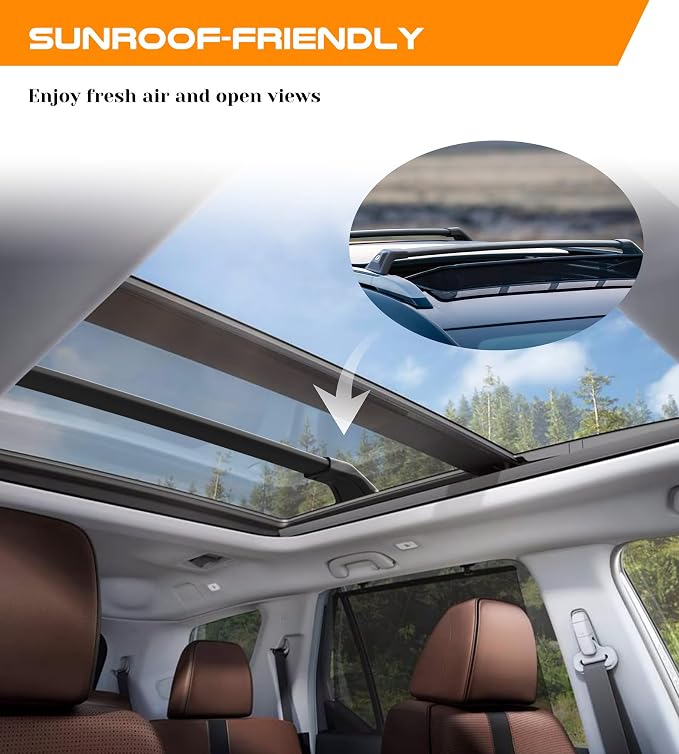 330lbs Lockable Roof Rack Cross Bars Fit for 2024 2025 2026 Chevy Chevrolet Trax with Side Rails (2RS / LT/ACTIV), Aluminum Crossbars Cargo Carrier, Heavy Duty Accessories for Bike Kayak Skis