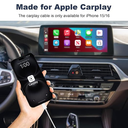 Cveael Car Carplay Cable for iPhone 17 16 15 Pro Max Air 16 15 Plus, 6FT USB A to USB C Cord for iPad 10th Gen Pro Air 5th 4th Mini 6th Gen, Car Charging Cable