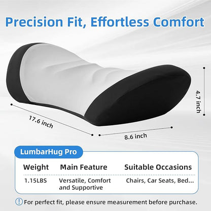 Lumbar Support Pillow for Office Chair - Lumbar Pillow for Car - Ergonomic Lumbar Support Pillow for Car Back Support Cushion