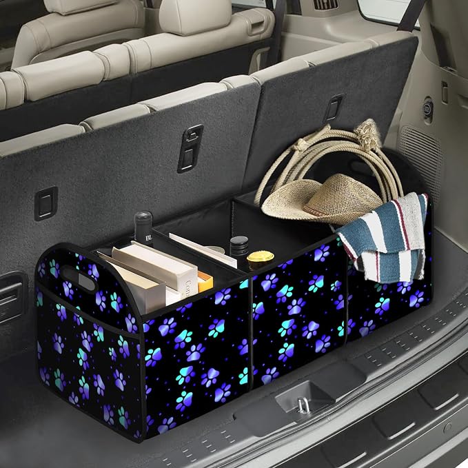 Galaxy Collapsible Trunk Organizer Automotive Storage Car Multicompartment Large Capacity
