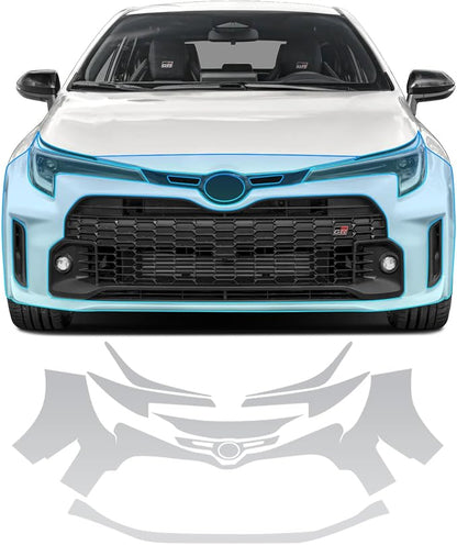 for Toyota Corolla GR 2023-2024 TPU Clear 9Mil Pre-Cut Paint Protection Film Car Vinyl Wrap,PPF Transparent Protective Anti-Scratch Self Adhesive Waterproof Car Wrap Film,for Front