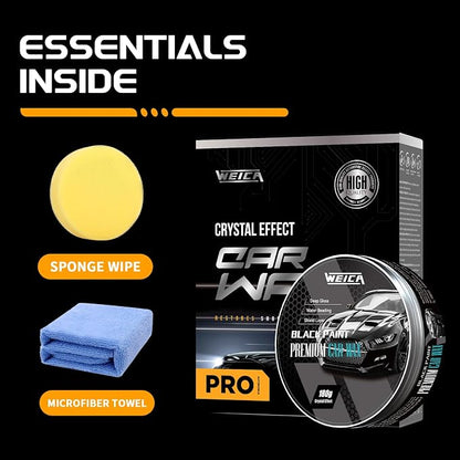 Car Wax for Dark Color Cars | Black, Charcoal, Midnight Blue | Liquid Depth & Sun Swirl Defender | 180g