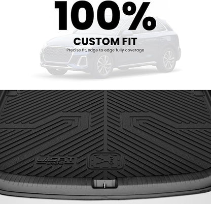 LASFIT Cargo Mat for Audi Q5/SQ5 2018-2025(Include Q5/SQ5 Sportback), Custom Fit All-Weather TPE Trunk Mat for Audi Accessories, Waterproof, Easy to Clean, Black