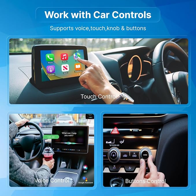 X1 USB-C Wireless CarPlay & Android Auto Adapter, Wired to Wireless Converter, Mini True Wireless Design, Aluminum & Glass Build, Dual 5G Chip, OTA Updates, Type-C Plug & Play