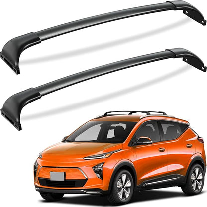 Tuyoung 300lbs Roof Racks Cross Bars Compatible with Chevrolet Chevy Bolt EUV & EV 2017-2026 Bolt-EUV, Heavy Duty Aluminum Crossbar Roof Rail Cargo Carrier Rooftop Car Black Accessories