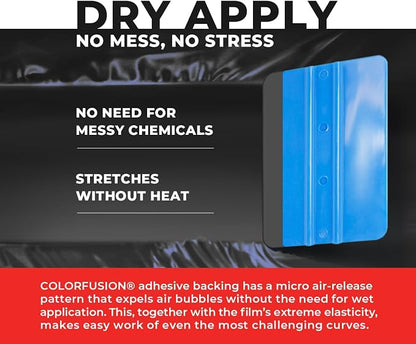 ColorFusion PPF by VViViD, Matte Stealth Cosmic Blue Dry Apply PPF Vinyl Car Wrap Roll 20ft x 5ft