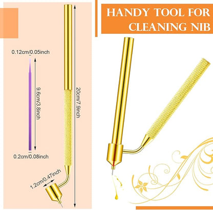 Tondiamo 100 Pack 0.5 mm Touch up Paint Brushes Repair Pen Gold Paint Applicator Fluid Writer Pen Detailing Disposable Micro Applicator for Auto Repair Chip Automotive Scratch(Purple)