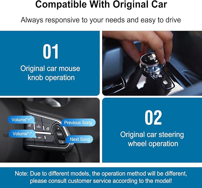 Wireless CarPlay Android Auto Adapter Decoder Retrofit Kit Fits BMW 2012-2016 Year X3 X4 X5 X6 MINI & 1-7 Series with NBT System, Supports Airplay Mirror Link/Camera/USB Drive/Navigation etc