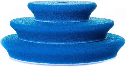 RUPES 100mm Blue D-A Coarse Dual Action Wool Polishing Pads (Pack of 2) | Ideal for Paint Correction & Gloss Enhancement | Improves Cutting Performance | Compatible with 4" Backing Plate