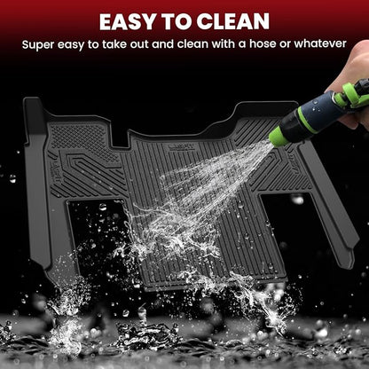 Lasfit Floor Mats for Kenworth T680 2013-2026/ T880 2014-2026, All-Weather Protection TPE Car Liners for Kenworth T680/T880 Accsessories, Black, Easy to Clean