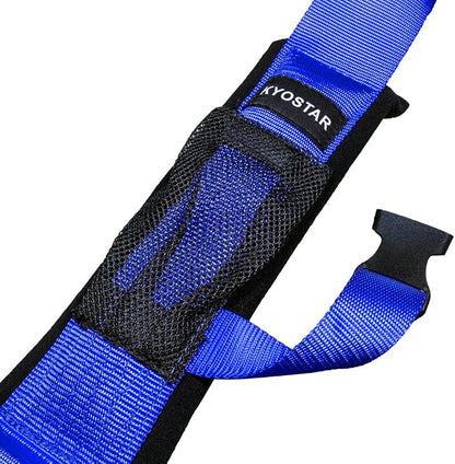 Kyostar 4 Point Harness Set 3 Inch with Ultra Soft Heavy Duty Shoulder Pads (8163 Blue)
