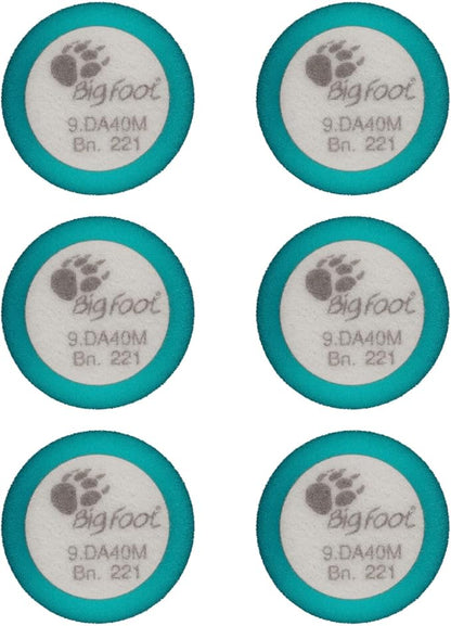 RUPES 40mm Pack of 6 Light Blue D-A Intermediate Foam Polishing Pads | Ideal for Mild to Severe Paint Correction | Improves Finish Performance | Compatible with 1.5" Backing Plate