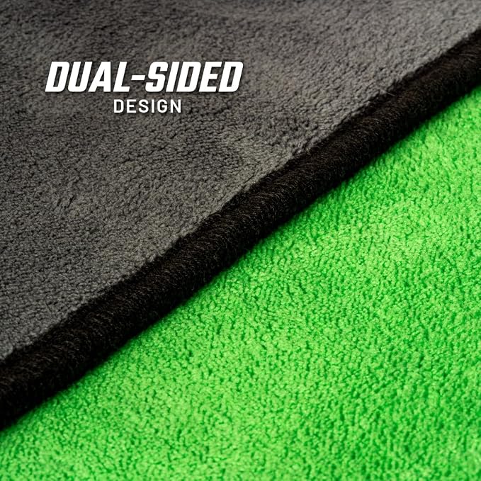 Slick Products Microfiber Towel 16 x 16 Inch – Extra Soft, Dual-Sided, Scratch-Free Cleaning & Drying Cloth for Cars, Trucks, Off-Road, and Home Use – Maximum Absorbency & Dust Pickup