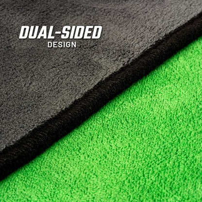 Slick Products Microfiber Towel 16 x 16 Inch – Extra Soft, Dual-Sided, Scratch-Free Cleaning & Drying Cloth for Cars, Trucks, Off-Road, and Home Use – Maximum Absorbency & Dust Pickup