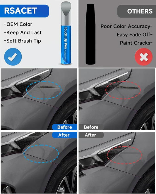 Wolf Gray(C7S) Touch Up Paint Compatible with Kia Exact Match Touch Up Paint Car Scratch Repair