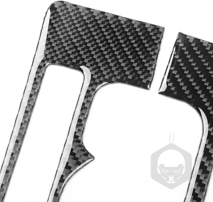NVCNX Real Premium Carbon Fiber for Toyota 2nd Gen Tacoma Accessories 2005-2015 2006 2007 2008 2009 2010 2011 2012 2013 2014 Center Console Gear Indicator Panel Cover Interior Trim Sticker Decal 1PC