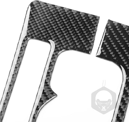 NVCNX Real Premium Carbon Fiber for Toyota 2nd Gen Tacoma Accessories 2005-2015 2006 2007 2008 2009 2010 2011 2012 2013 2014 Center Console Gear Indicator Panel Cover Interior Trim Sticker Decal 1PC