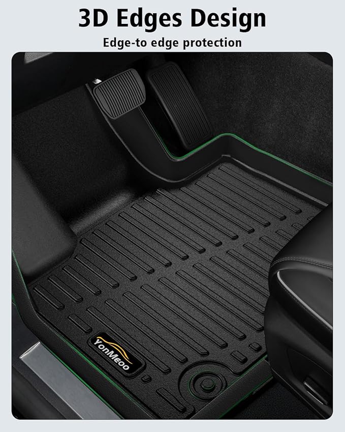 Floor Mats & Trunk Mat Custom Fit for Toyota Camry 2025 (Include Hybrid) All Weather TPE Rubber Cargo Liner Anti-Slip Full Set Automotive Floor Liners for Camry Accessories